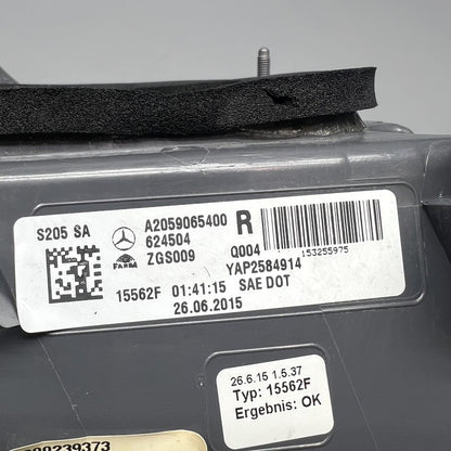 A2059065400 MERCEDES BENZ C300 WAGON TAIL LIGHT RIGHT PASSENGER C43 2015 2016 2017 W205 OEM