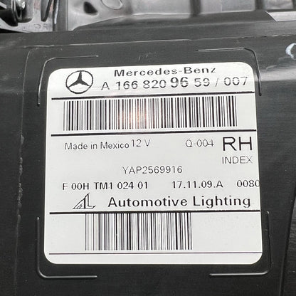 A1668209659 MERCEDES BENZ GLS 350 HEADLIGHT RIGHT PASSENGER 2016 2017 2018 2019 HALOGEN OEM