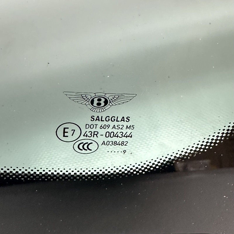 36A845298AA BENTLEY BENTAYGA QUARTER GLASS RIGHT REAR 2016 17 2018 2019 2020 OEM 36A845298AA