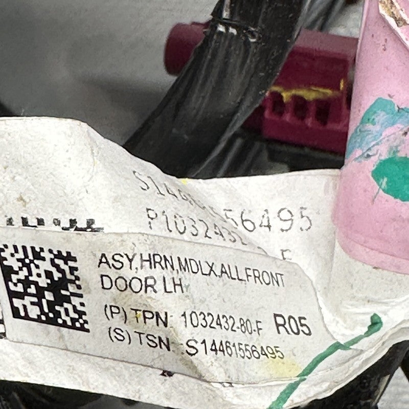 1032432-80-F TESLA MODEL X DOOR WIRE HARNESS LEFT FRONT 2017 2018 2019 2020 OEM 1032432-80-F