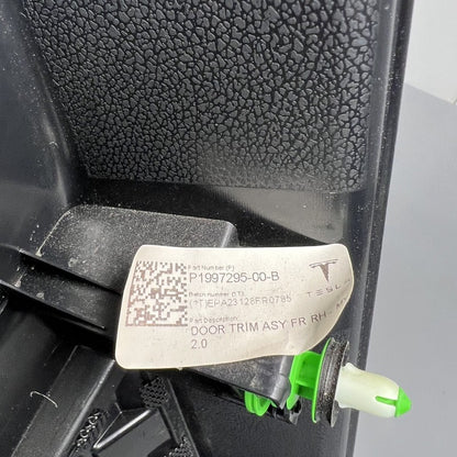 1997295-00-B TESLA MODEL Y DOOR PANEL RIGHT FRONT 2020 2021 2022 2023 OEM 1997295-00-B