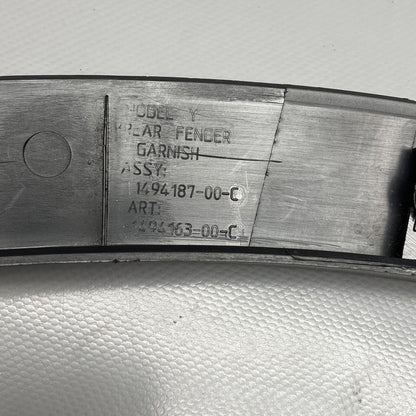 1494187-00-C TESLA MODEL Y WHEEL FLARE LEFT REAR 1494187-00-C 2020 2021 2022 2023 OEM