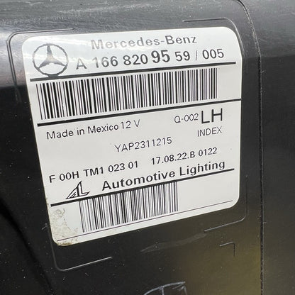 A1668209559 MERCEDES BENZ GLS 350 HEADLIGHT LEFT DRIVER 2016 2017 2018 2019 HALOGEN OEM
