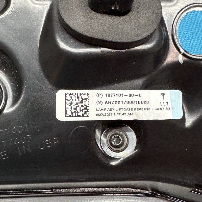 1077401-00-G TESLA MODEL 3 Y TAIL LIGHT TRUNK LEFT DRIVER 2018 2019 2020 2021 22 1077401-00-G