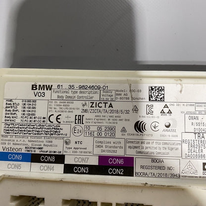 61359824609-01 BMW X3 X4 FUSE BOX CONTROL MODULE 2020 2021 2022 OEM 61359824609-01