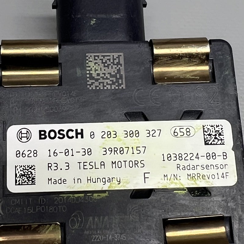 1038224-00-B TESLA MODEL S,X RADAR SENSOR FRONT 2016 2017 2018 2019 2020 OEM 1038224-00-B