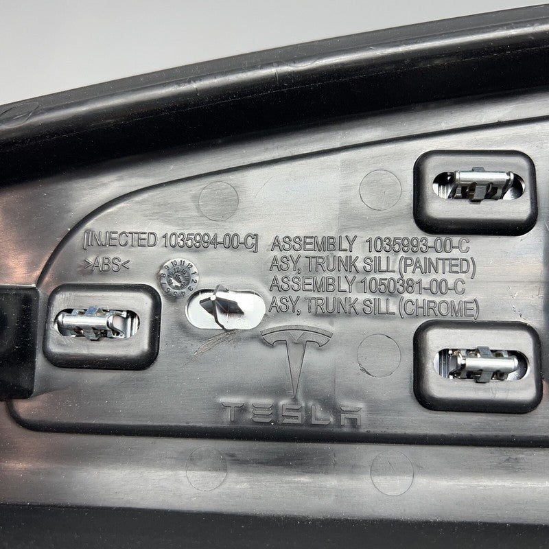 1035993-00-C TESLA MODEL X TRUNK SILL PLASTIC PANEL 2016 2017 2018 2019 2020 OEM 1035993-00-C