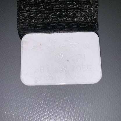 3B1857705e VOLKSWAGEN PASSAT SEAT BELT LEFT FRONT 2002 2003 2004 2005 BLACK OEM