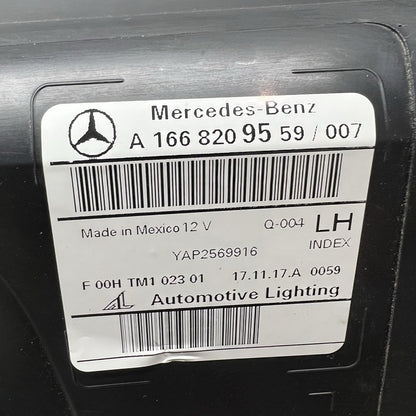 A1668209559 MERCEDES BENZ GLS 350 HEADLIGHT LEFT DRIVER 2016 2017 2018 2019 HALOGEN OEM