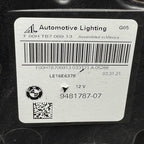 BMW X5 HEADLIGHT LEFT DRIVER X6 2019 2020 2021 2022 OEM 9481787