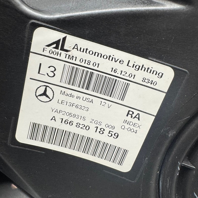 MERCEDES BENZ GLE350 HEADLIGHT RIGHT PASSENGER 2016 2017 2018 2019 HAL