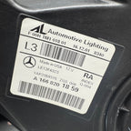 MERCEDES BENZ GLE350 HEADLIGHT RIGHT PASSENGER 2016 2017 2018 2019 HAL