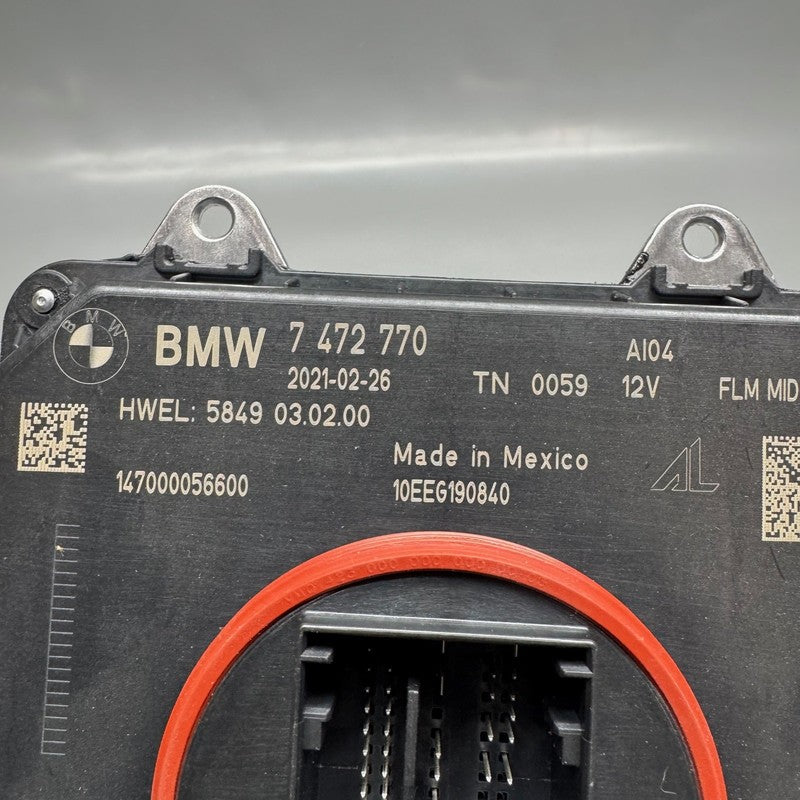 BMW X3 X4 HEADLIGHT CONTROL UNIT MODULE OEM 2019 2020 2021 7472770