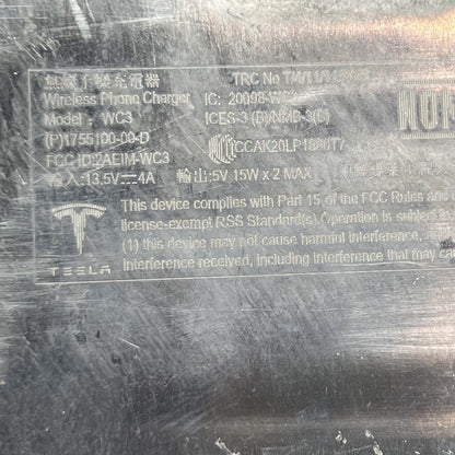 1755100-00-D TESLA MODEL 3 Y INDUCTIVE WIRELESS PHONE CHARGING MODULE 2017-2023 1755100-00-D