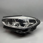 BMW X3 HEADLIGHT LEFT DRIVER X4 2018 2019 2020 2021 ADAPTIVE LED OEM 8