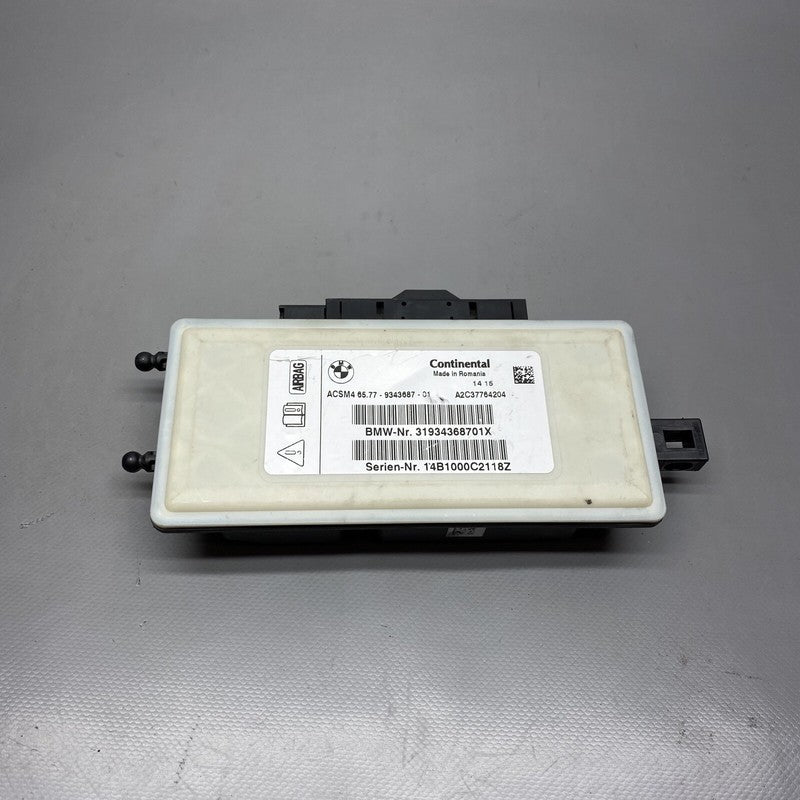 6577-9343687-01 BMW X3 SAFETY CONTROL MODULE 6577-9343687-01 2012 2013 2014 2015 OEM