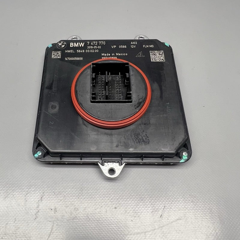 7472770 BMW X3 HEADLIGHT MODULE 2018 2019 2020 2021 OEM 7472770