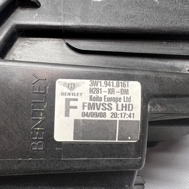 3W1941016T BENTLEY GT GTC HEADLIGHT RIGHT PASSENGER 2004 05 06 07 08 09 10 2011 XENON OEM 