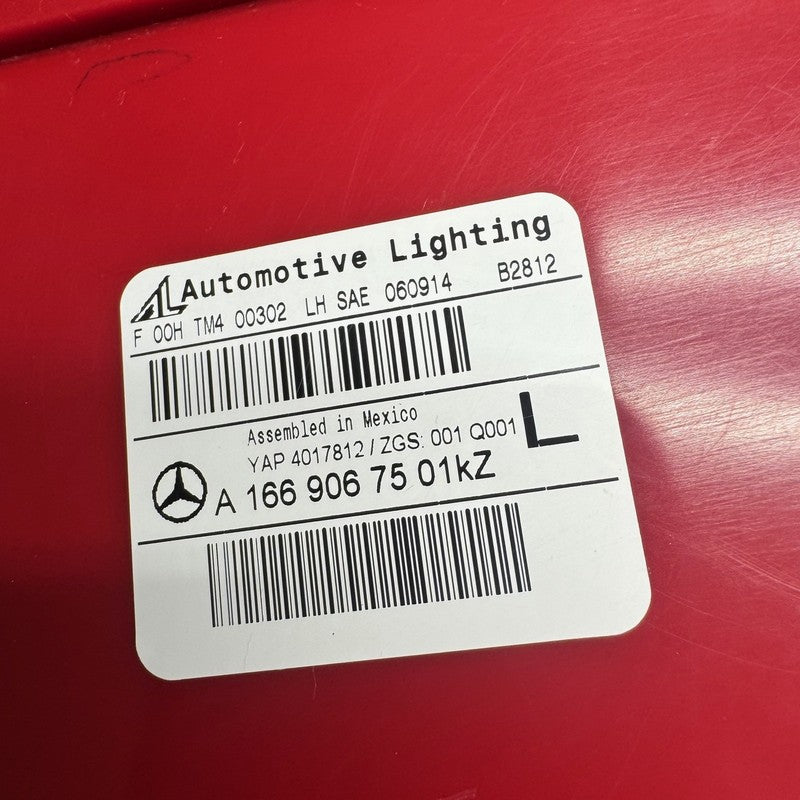 MERCEDES BENZ GL350 TAIL LIGHT LEFT DRIVER 2013 2014 2015 2016 OEM A16