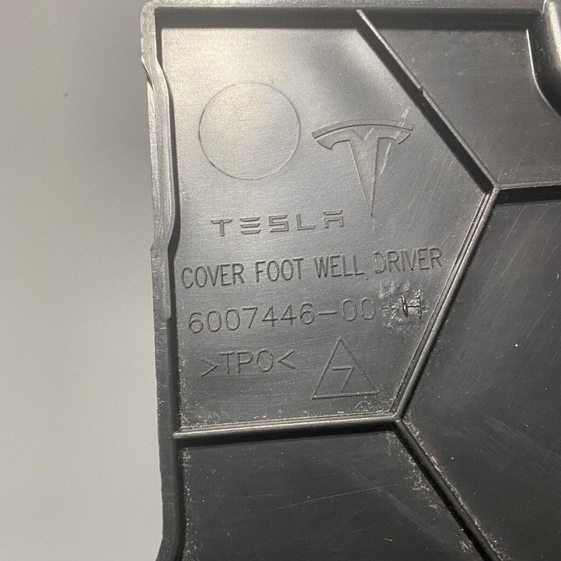 6007446-00-H TESLA MODEL S COVER FOOT WELL LEFT DRIVER 2012 2013 2014 2015 2016 6007446-00-H