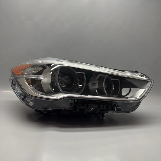 63117193712 BMW X1 HEADLIGHT RIGHT PASSENGER 2016 2017 2018 2019 LED OEM 63117193712