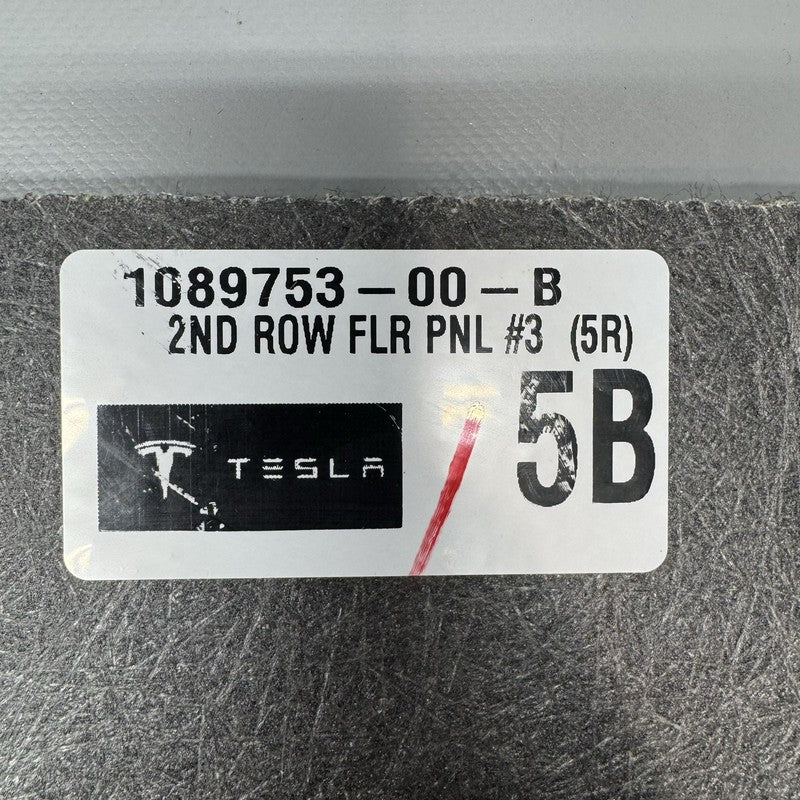 1089753-00-B TESLA MODEL X BLACK REAR SEAT FLOOR PANEL 2016 2017 2018 2019 2020 OEM