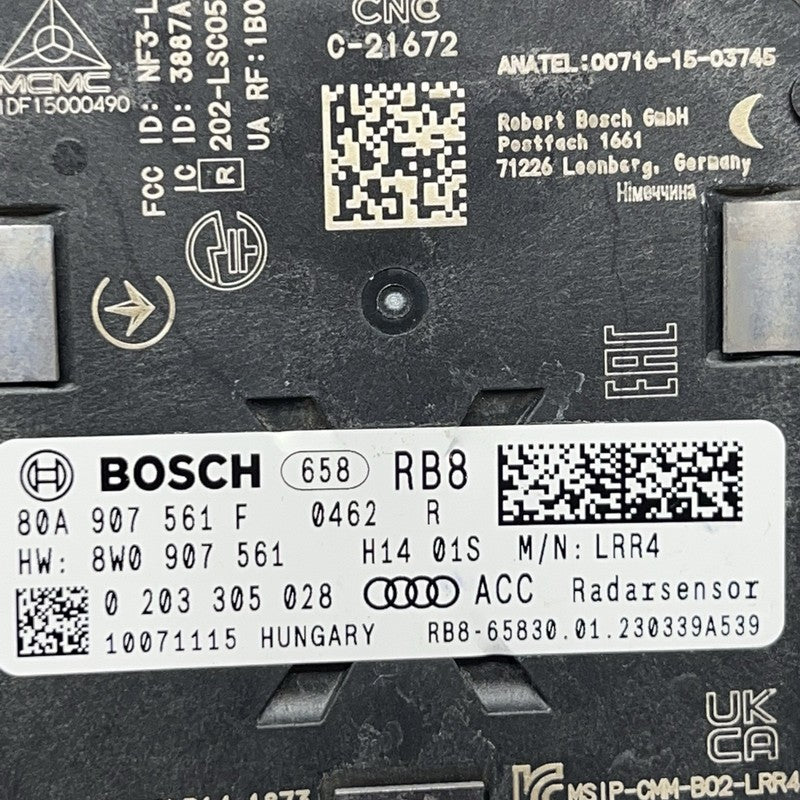 80A907561F AUDI Q5 CRUISE CONTROL DISCTANCE SENSOR 2021 2022 2023 2024 OEM 80A907561F