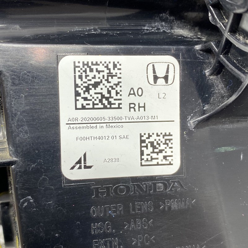 HONDA ACCORD TAIL LIGHT RIGHT PASSENGER 2018 2019 2020 2021 2022 LED OEM 