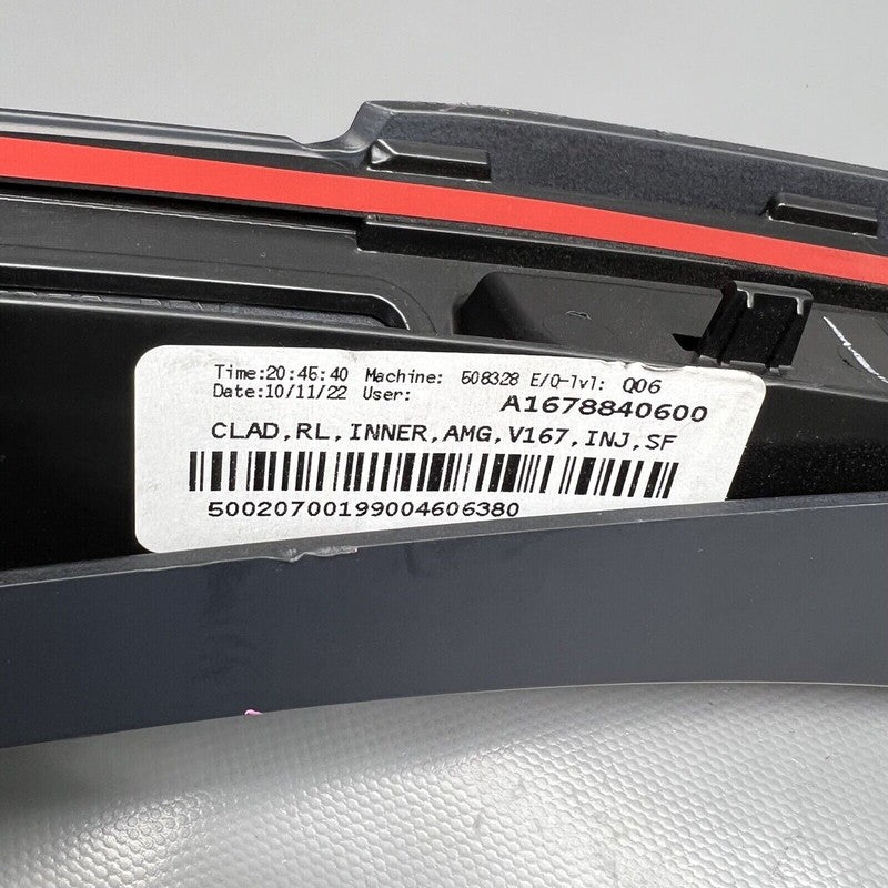 A1678840600 MERCEDES BENZ GLE350 FENDER FLARE MOLDING LEFT REAR AMG 2020 2021 A1678840600