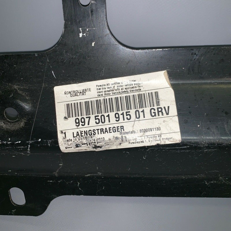 99750191501 PORSCHE 911 CAYMAN BOXSTER OUTER RAIL LEFT SIDE MEMBER FRAME 2007 08 09 10 2011 