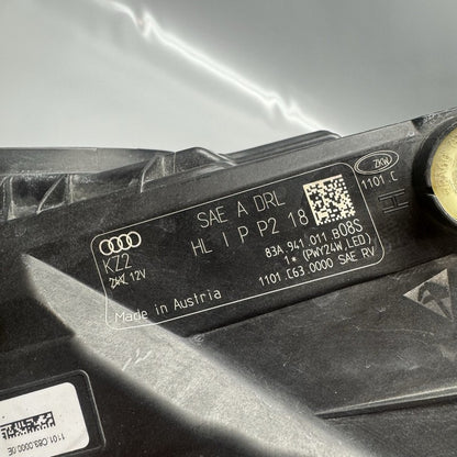 83A941011B AUDI Q3 HEADLIGHT LEFT DRIVER 2019 2020 2021 LED OEM 83A941011B