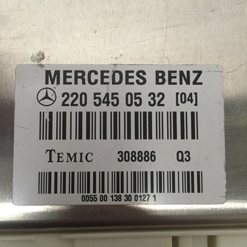 220 545 0532 (04) MERCEDES BENZ S430 AIRMATIC SUSPENSION ECU MODULE 2002 2003 2004 2005 2006 OEM