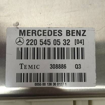 220 545 0532 (04) MERCEDES BENZ S430 AIRMATIC SUSPENSION ECU MODULE 2002 2003 2004 2005 2006 OEM