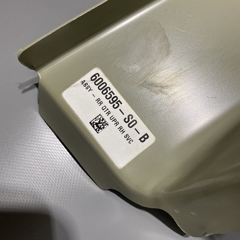 6006595-S0-B TESLA MODEL S REAR QUARTER UPPER RIGHT SVC 2012 2013 2014 2015 2016 2017 2018