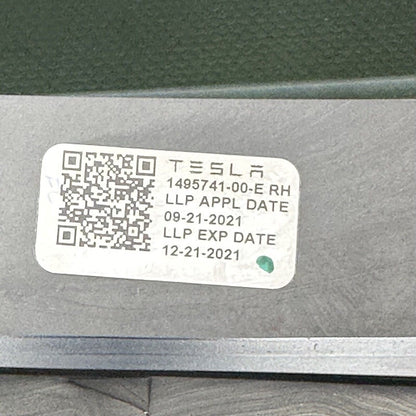 1495741-00-E TESLA MODEL Y QUARTER GLASS RIGHT REAR 2020 2021 2022 2023 OEM 1495741-00-E