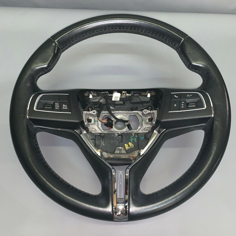 670044504 MASERATI GHIBLI STEERING WHEEL 2014 2015 2016 BLACK LEATHER OEM