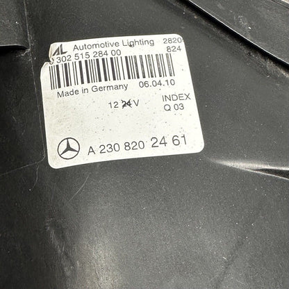 A2308202461 MERCEDES BENZ SL63 HEADLIGHT RIGHT PASSENGER SL550 XENON 2009 2010 2011 2012 OEM