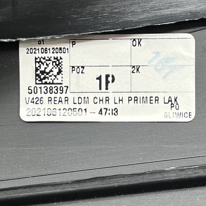 31440296 VOLVO XC60 DOOR MOLDING LEFT REAR 2018 2019 2020 OEM 31440296