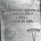 1006327-00-f TESLA MODEL S UNDERHOOD APRON LEFT 2012 2013 2014 2015 OEM 1006327-00-F