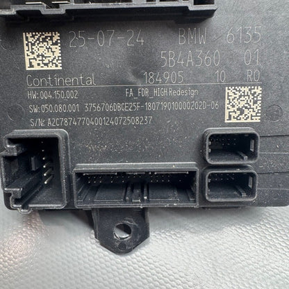 BMW IS 530 DOOR CONTROL UNIT LEFT DRIVER 2024 2025 OEM 5B4A360