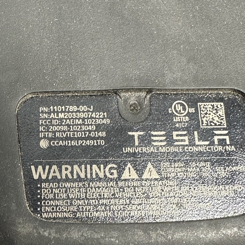 1101789-00-M TESLA MODEL 3 S X CHARGING UNIVERSAL MOBILE CONNECTOR GEN 2 1101789-00-M