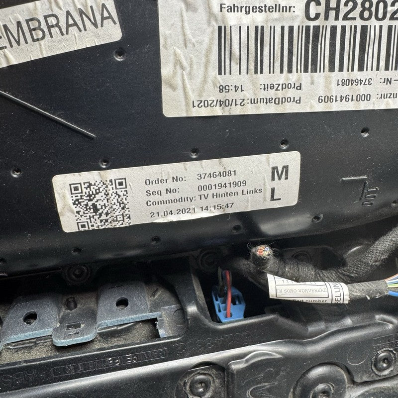 M8 BMW M8 840i M850i DOOR PANEL LEFT REAR 2020 2021 2022 2023 2024 OEM