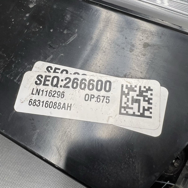68316088AG RAM 1500 HEADLIGHT RIGHT PASSENGER 2019 2020 2021 LED OEM FOR PARTS 