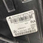 MERCEDES BENZ C250 HEADLIGHT RIGHT PASSENGER A2048200039 HALOGEN 2012 