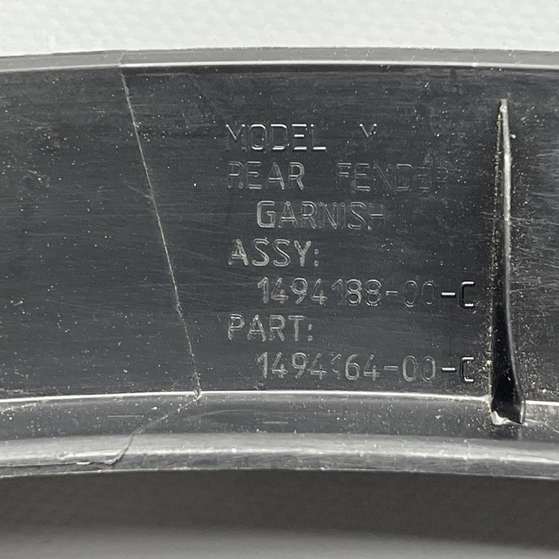 1494187-00-C TESLA MODEL Y WHEEL FLARE MOLDING RIGHT REAR 2020 21 22 2023 OEM 1494187-00-C