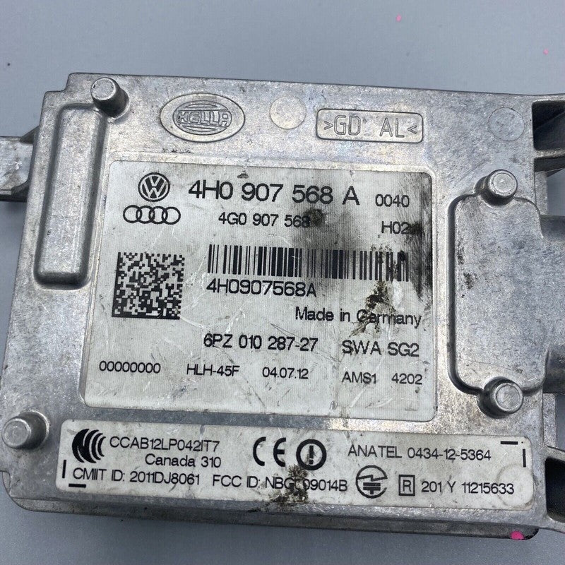 4H0907568A AUDI A8 LANE ASSIST CONTROL MODULE LEFT S8 4H0907568A 2012 2013 2014 OEM