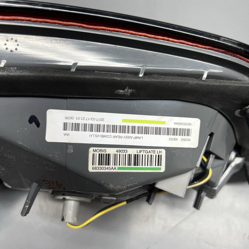 68330345AA JEEP GRAND CHEROKEE TAIL LIGHT LEFT DRIVER 2014 2015 2016 2017 2018 68330345AA