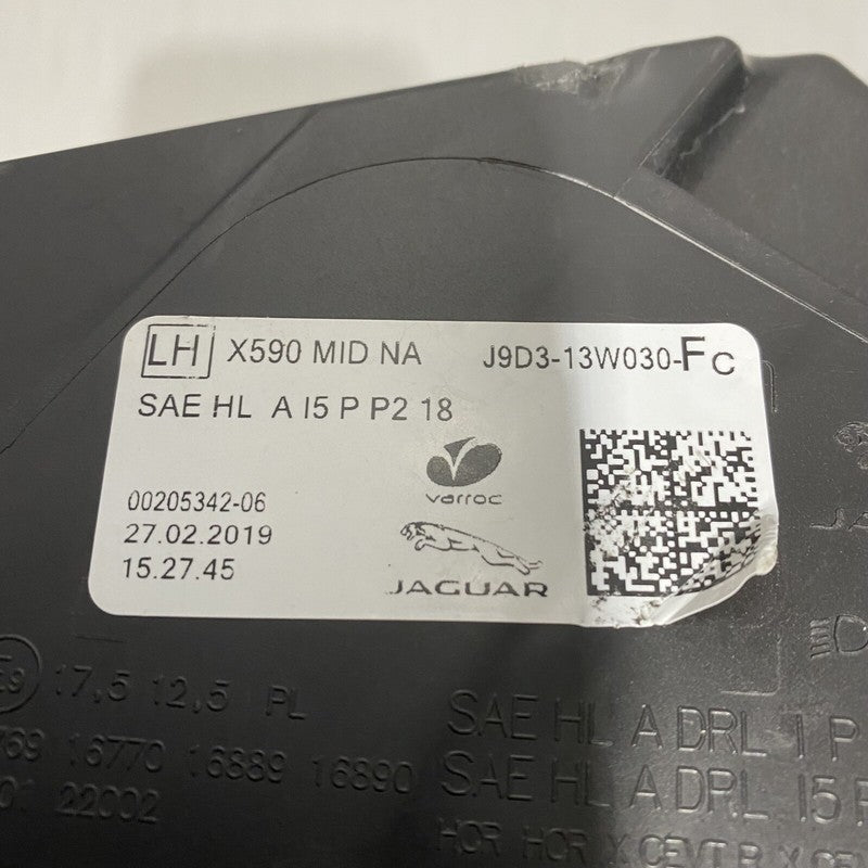 JAGUAR I-PACE HEADLIGHT X590 LEFT DRIVER FULL LED 2019 2020 2021 OEM