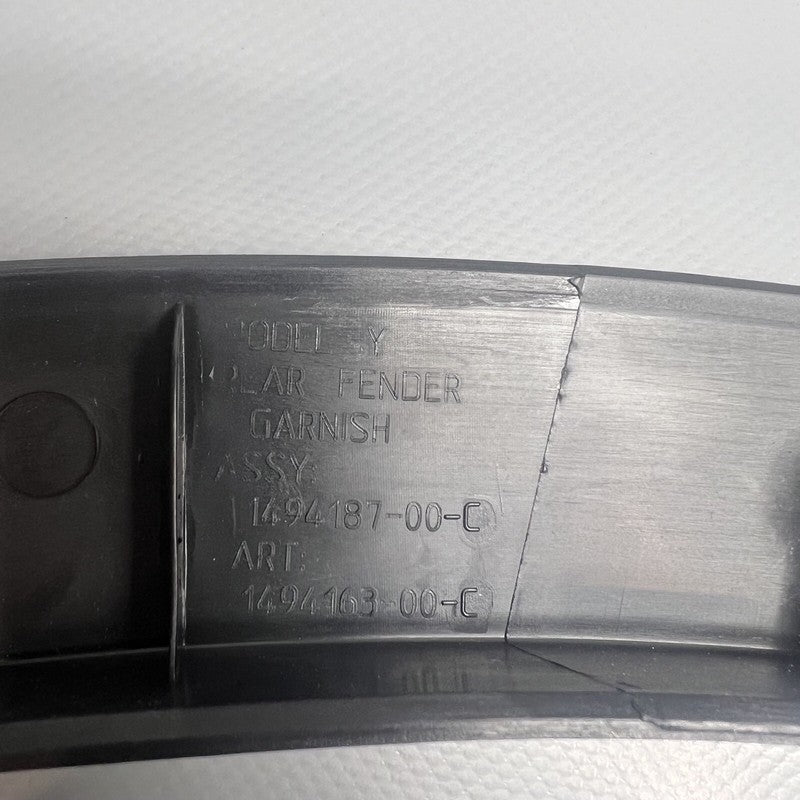 TESLA MODEL Y WHEEL FLARE GARNISH LEFT REAR 2020 2021 2022 2023 OEM 14