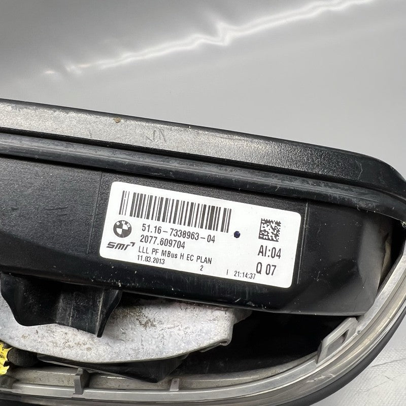 7338963 BMW 328 MIRROR LEFT DRIVER 2012 2013 2014 2015 51167338963 F30 SEDAN OEM